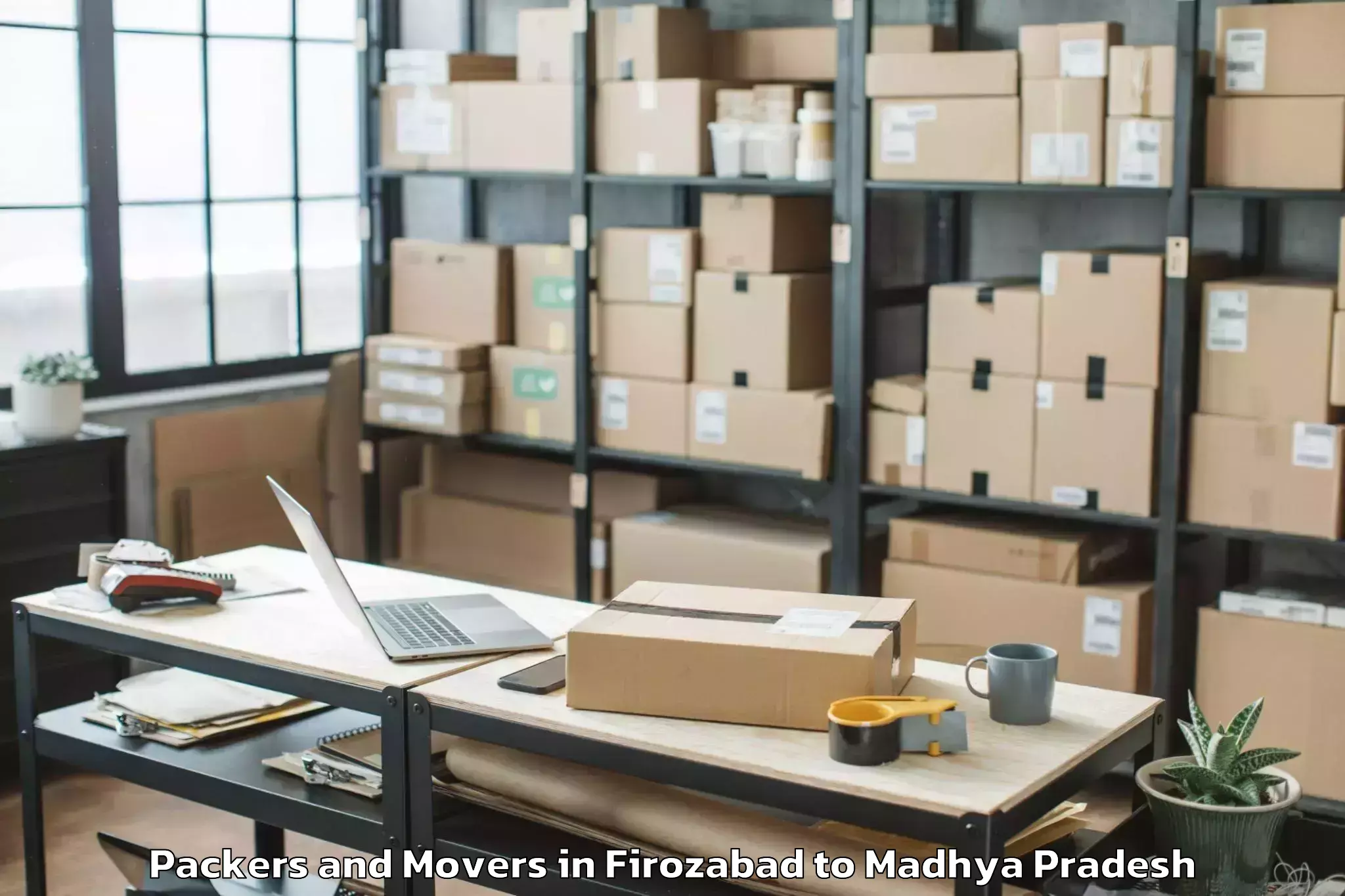 Easy Firozabad to Rahatgaon Packers And Movers Booking